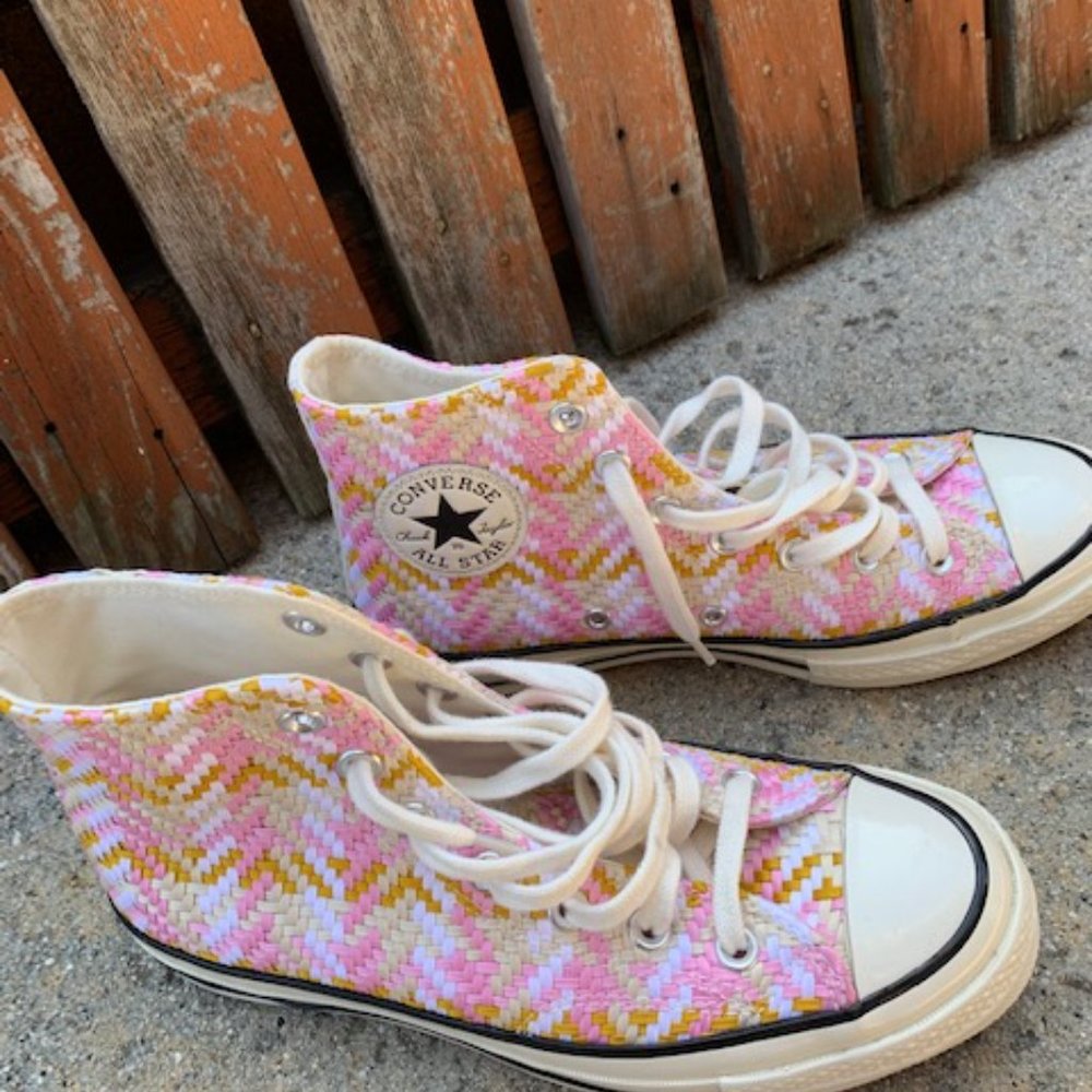 Converse Woven High Top Sneakers - Size 8 - Picture 2 of 5
